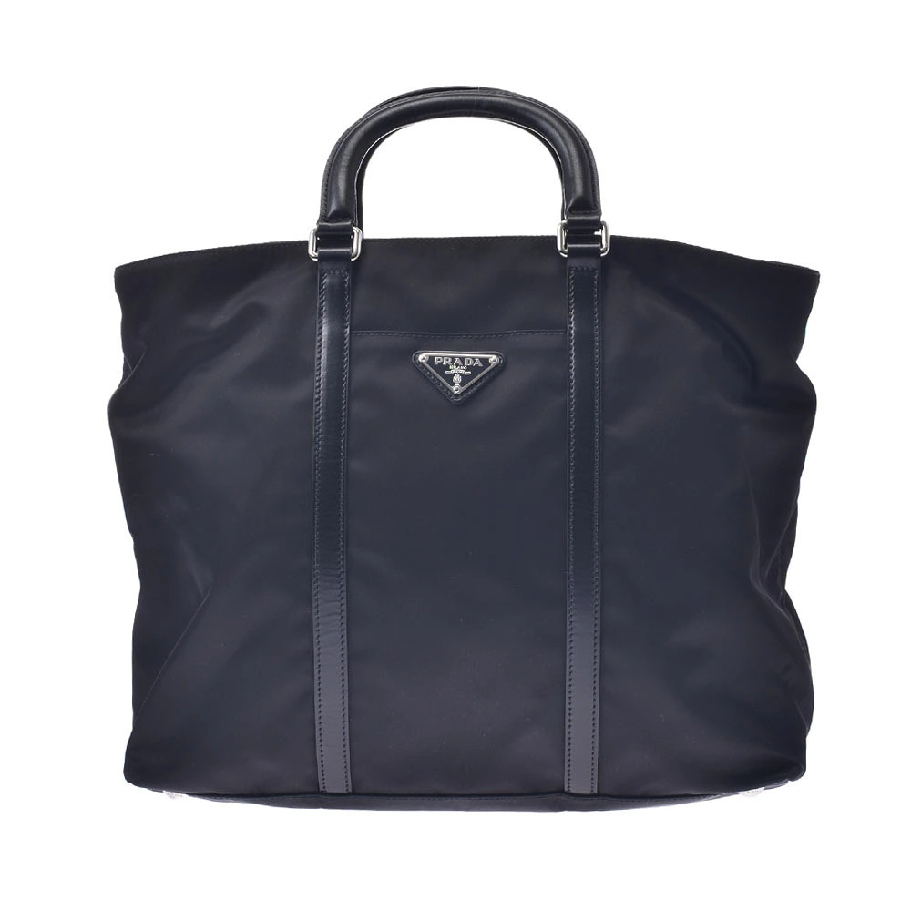 PRADA bag black leather handbag